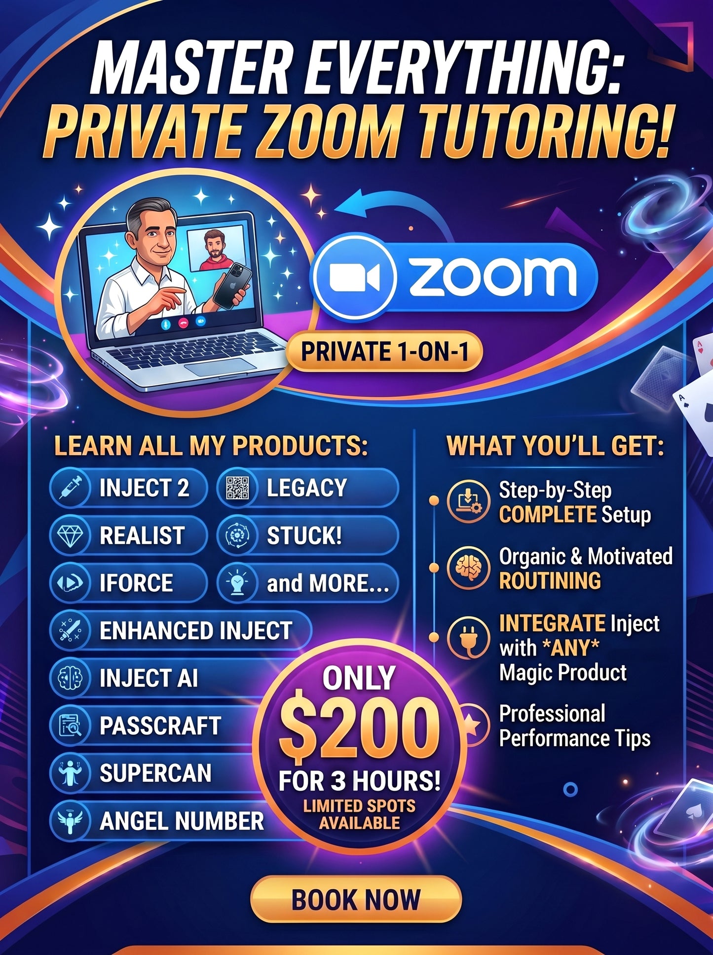 1-on-1 Zoom Tutoring - 3 Hours